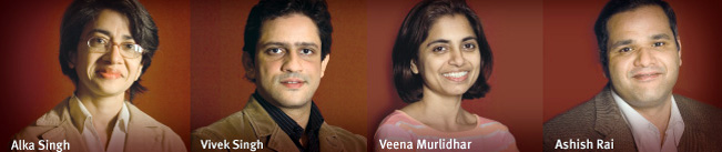 Alka Singh, Vivek Singh, Veena Murlidhar, Ashish Rai