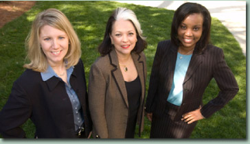 Michelle James joined RSPH development, Kathryn Graves is associate dean for development and external affairs and Karla Daniels is director of special gifts