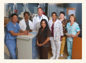 Interdisciplinary team treating cancer
