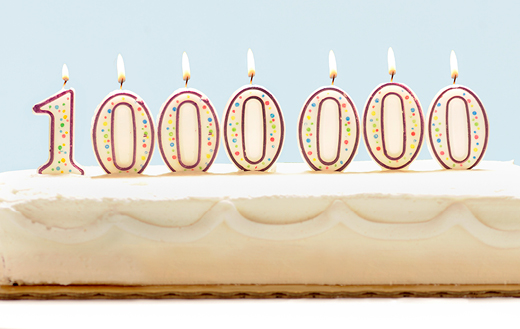 1 million bday cake